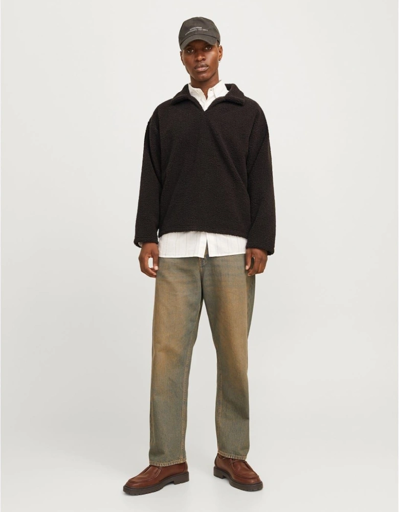 Teddy Relaxed Fit Long Sleeve Sweater