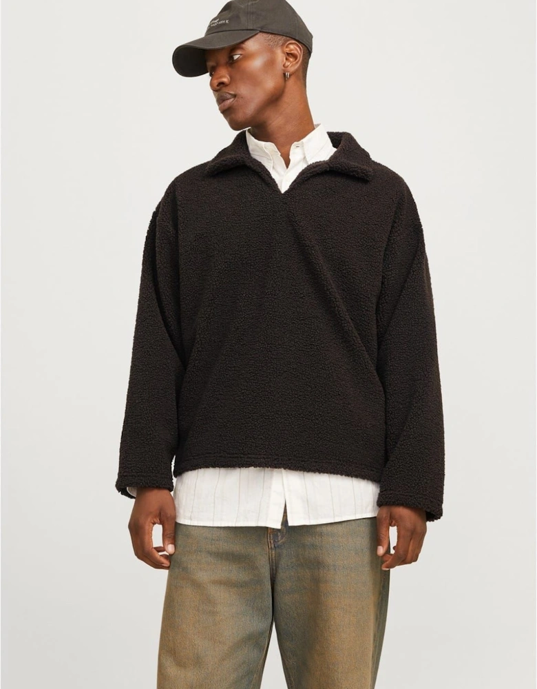 Teddy Relaxed Fit Long Sleeve Sweater