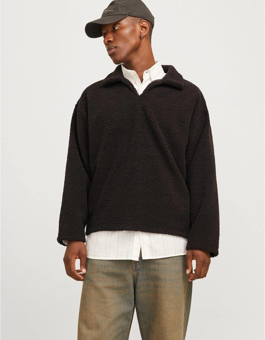 Teddy Relaxed Fit Long Sleeve Sweater