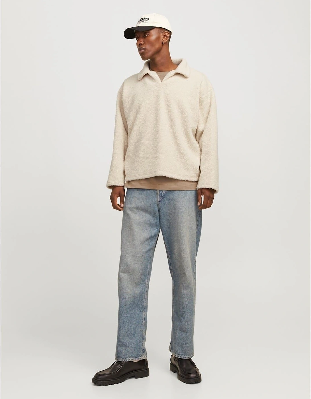 Teddy Relaxed Fit Long Sleeve Sweater