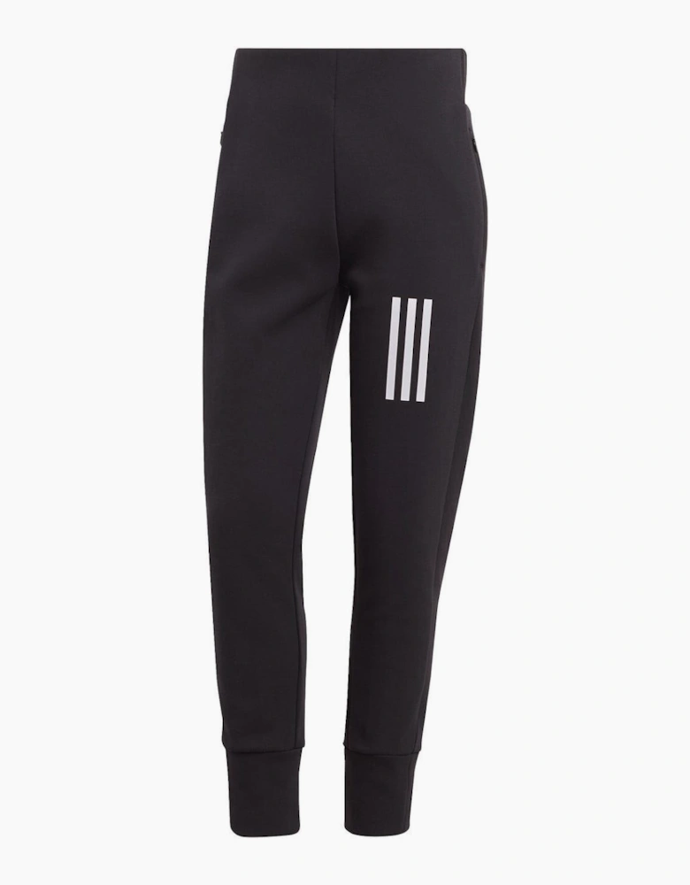 Black Pintuck Oversized Joggers