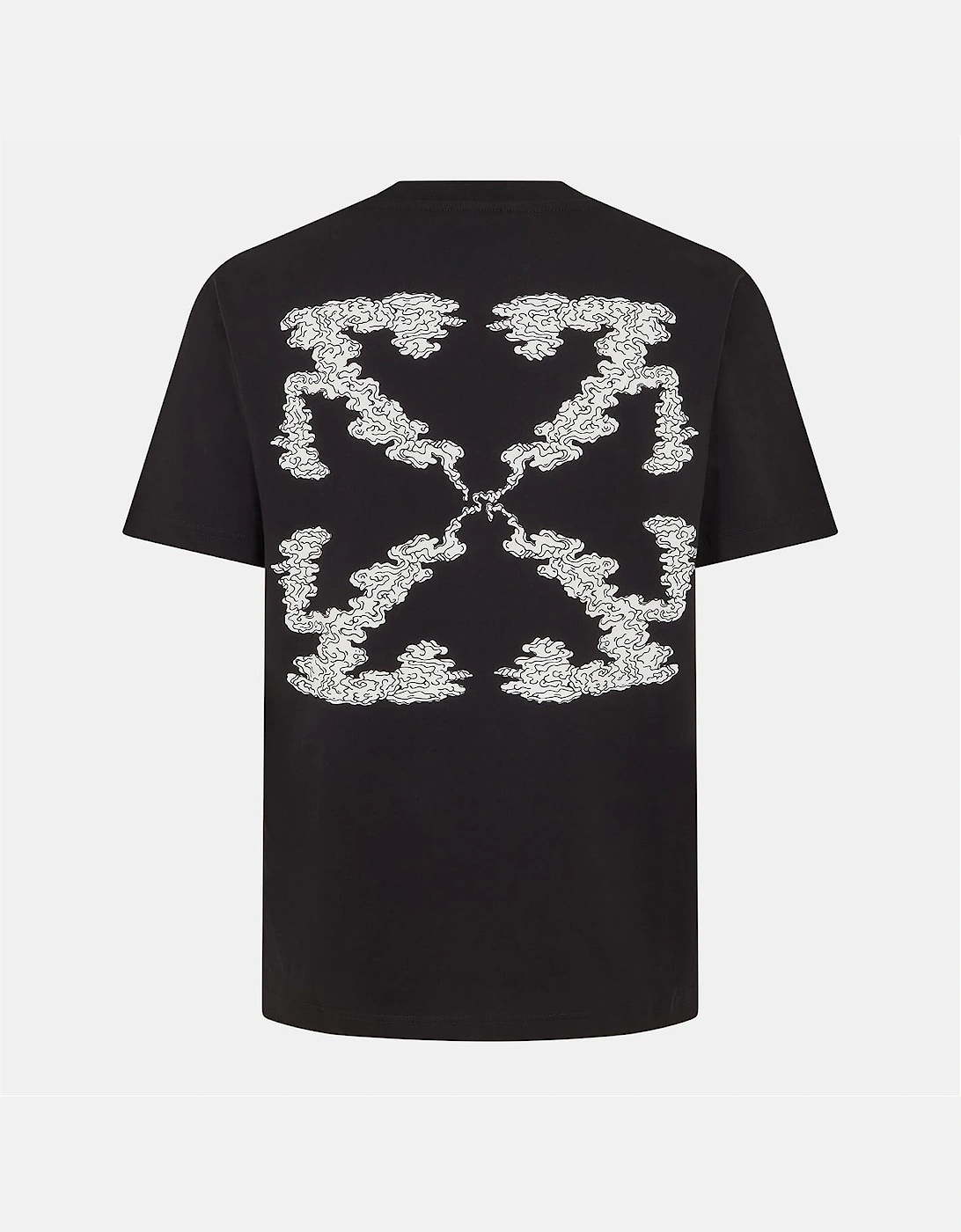 Off-White Men's Black/Multi Cloud Arrow Crew Neck Short Sleeve T-Shirt - Size: 34