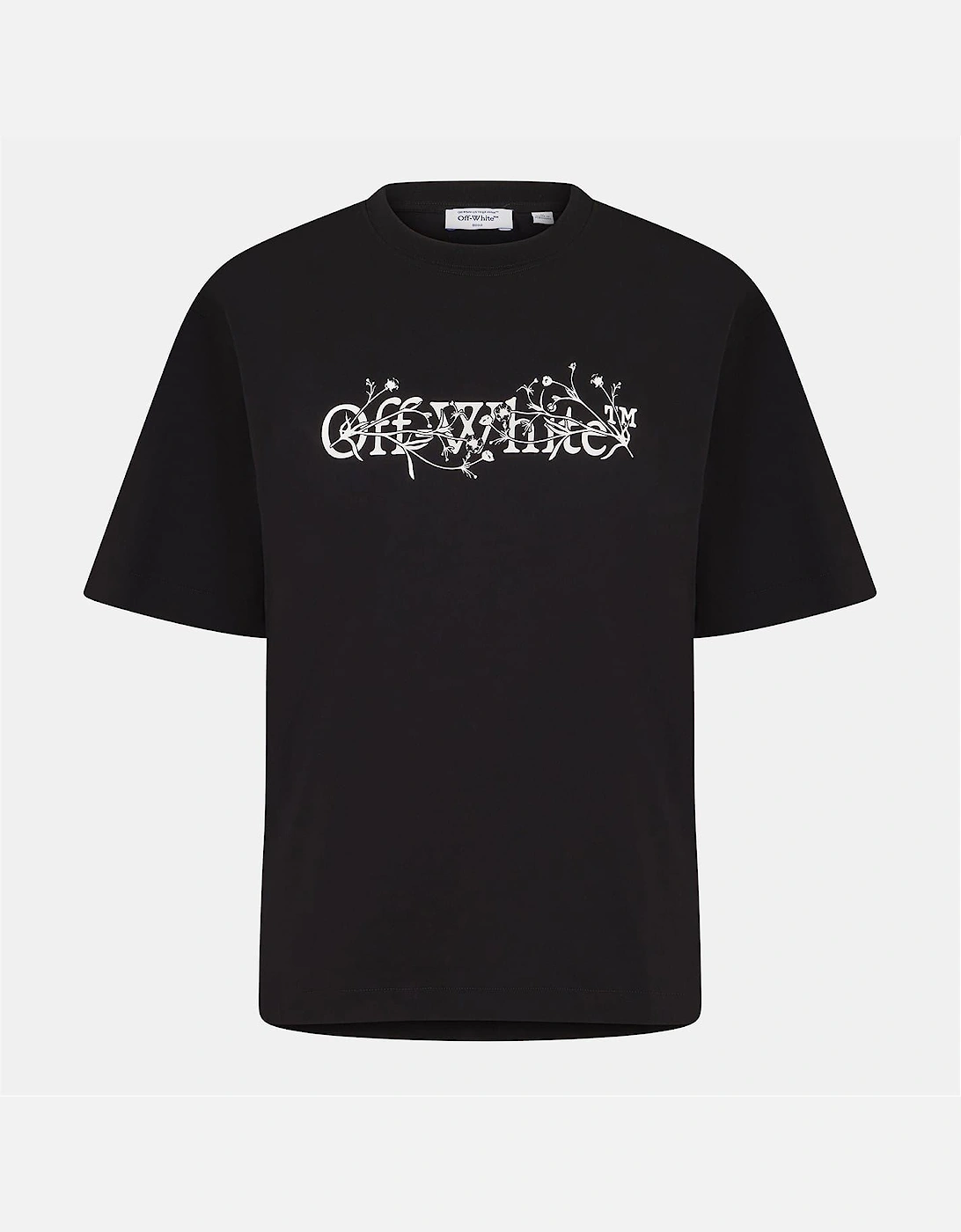 Off-White OFF-WHITE Men's Flower Crew Neck Short Sleeve T-Shirt - Black/Multi