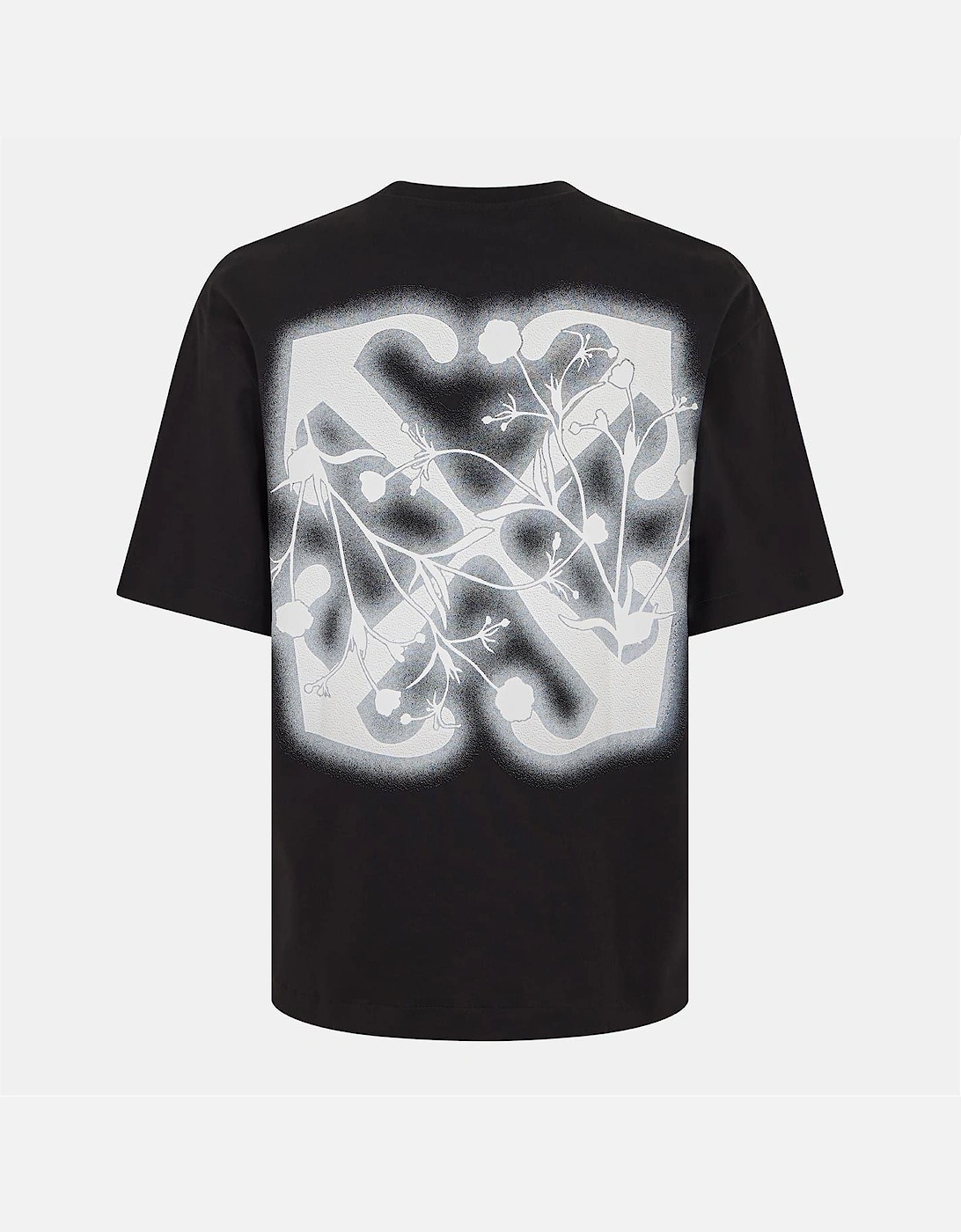Flower Crew Neck Short Sleeve T-Shirt