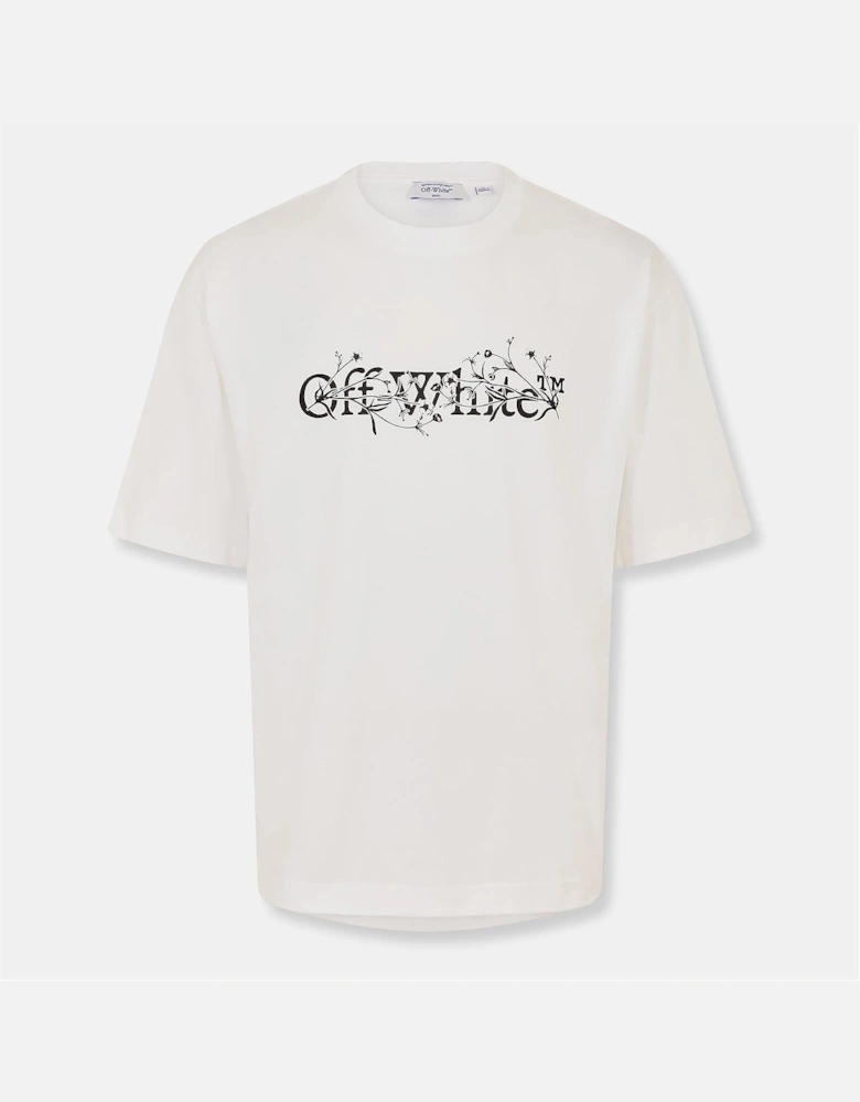 Flower Crew Neck Short Sleeve T-Shirt