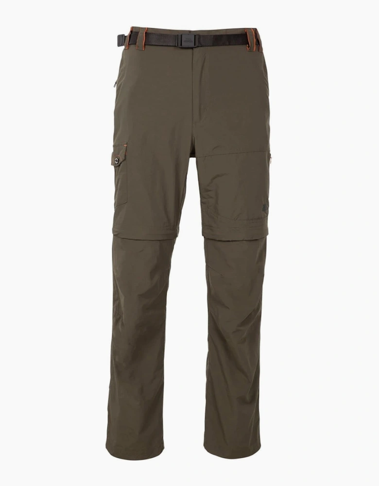 Ryne B Zipped Pocket Solid Cargo Pants