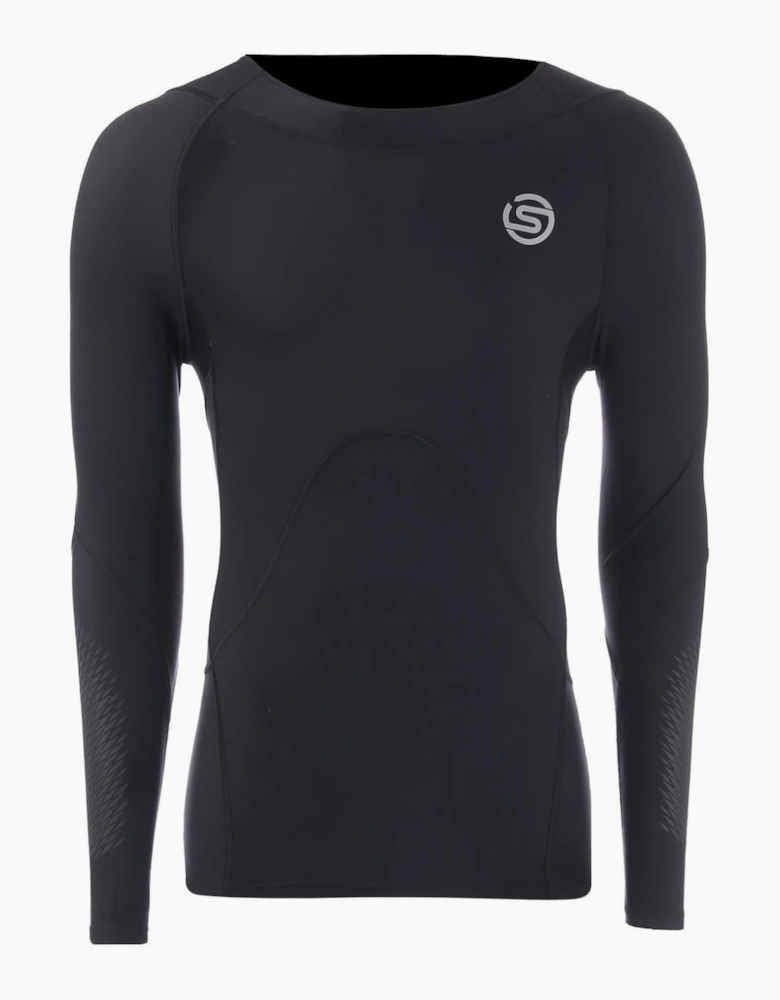 Compression Fit Crew Neck Long Sleeve Top