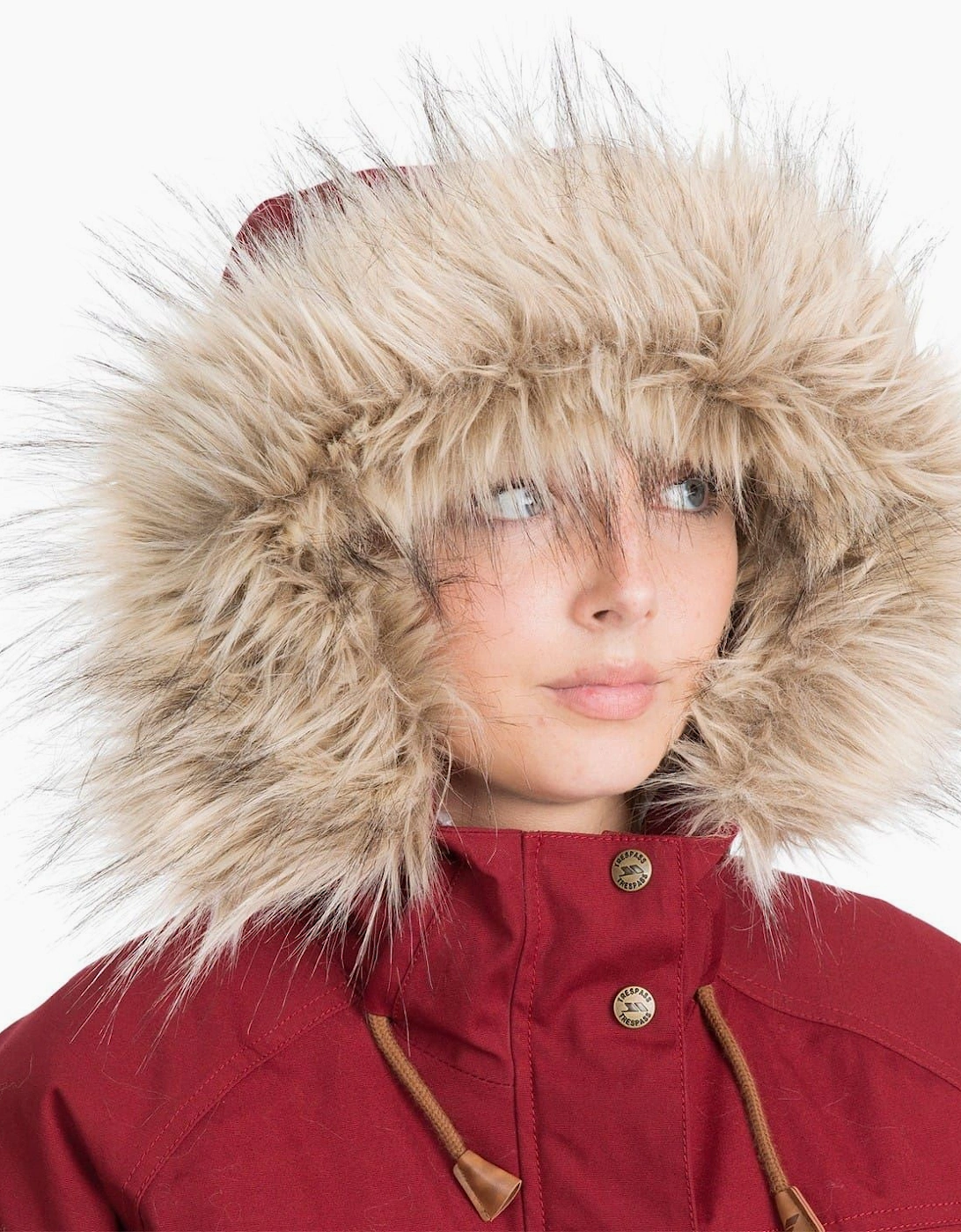 Faithful Hooded Solid Patterned Parka Coat