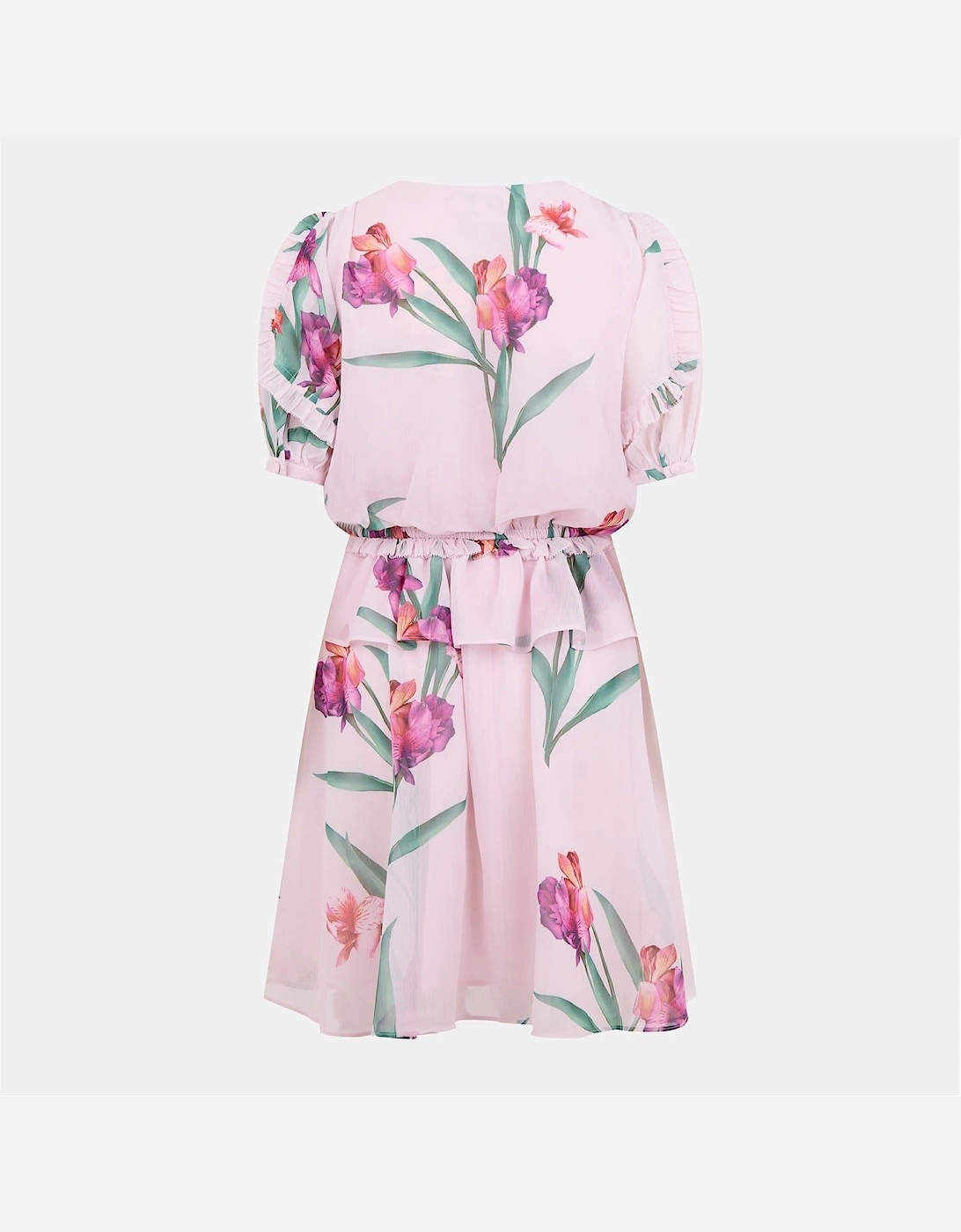 Woven V-Neck Mini A-Line Dress