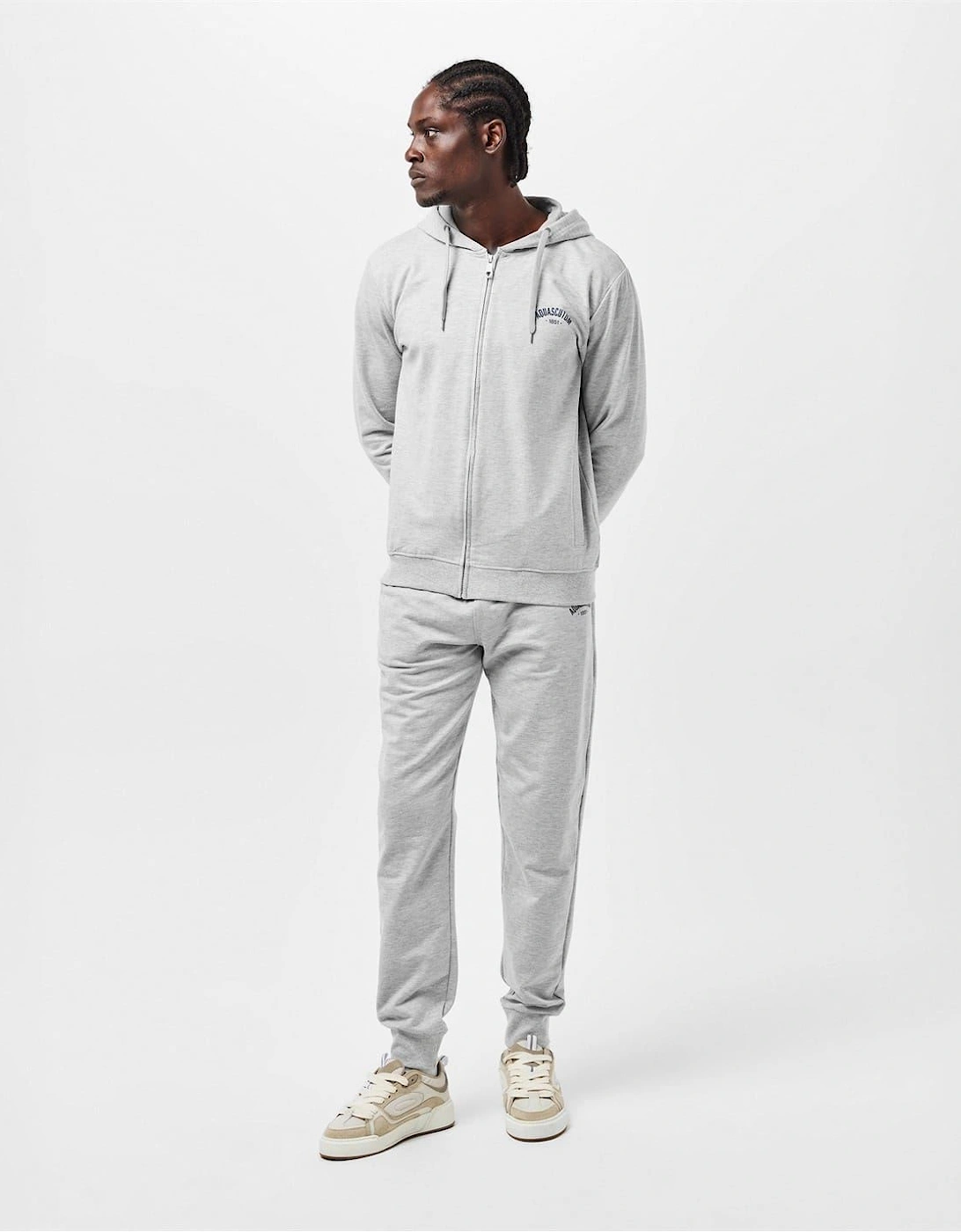 Regular Fit Lettering Hooded Sweatshirt
