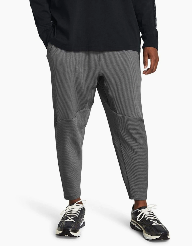 Ribbed Joggers with Open Hem