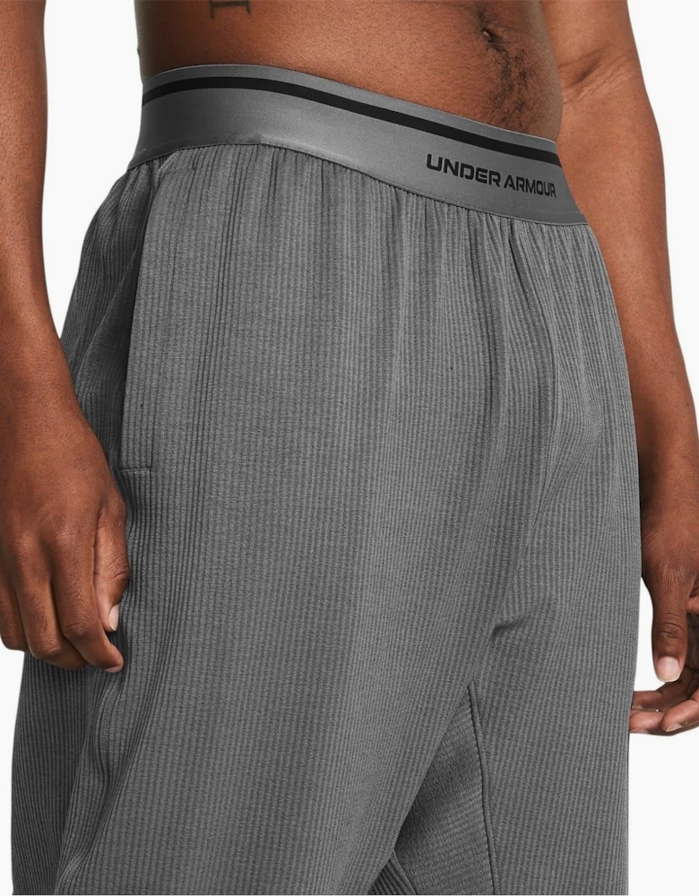 Ribbed Joggers with Open Hem