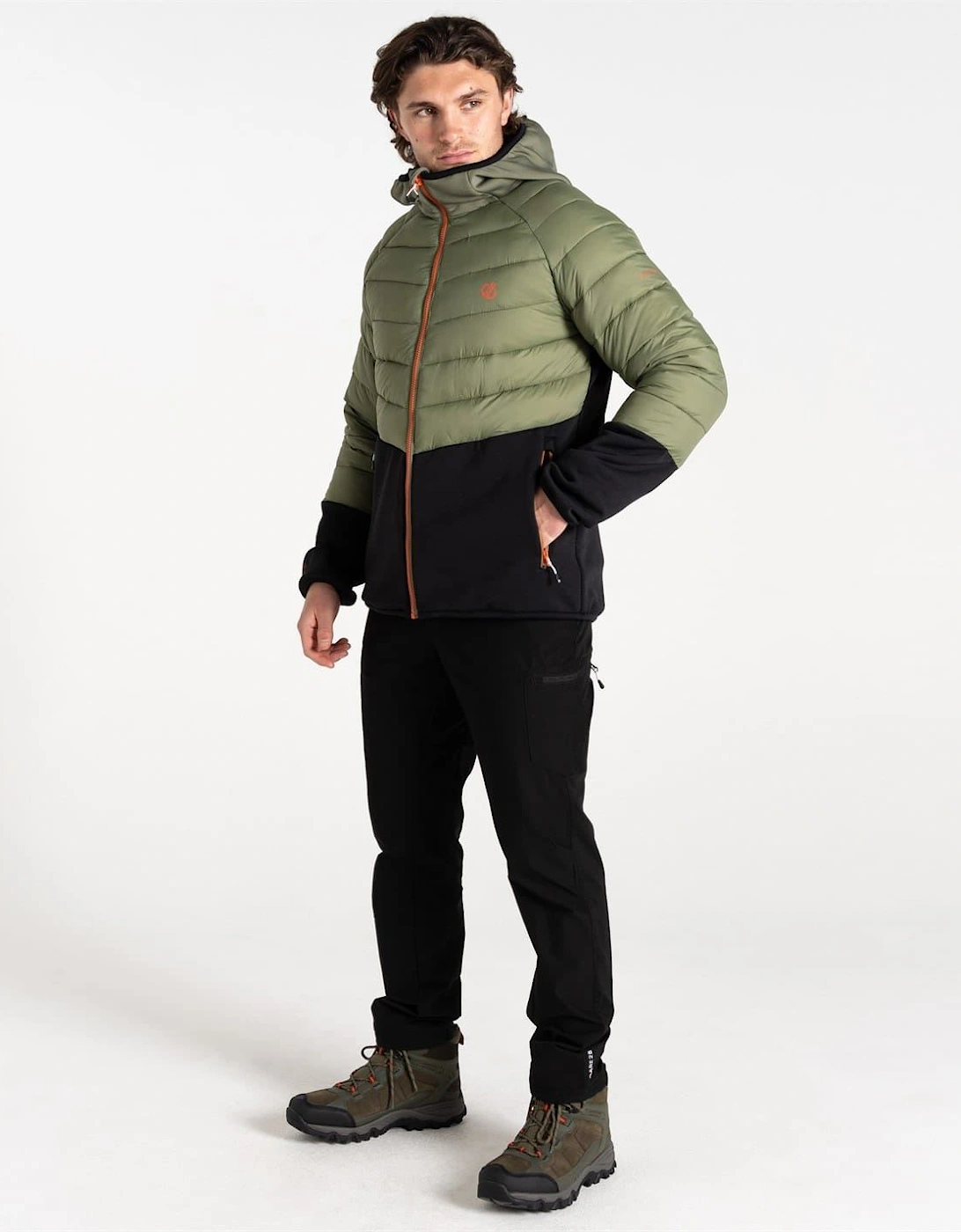 Torrek Hybrid Hooded Zipped Pocket Color Block Hybrid Jacket