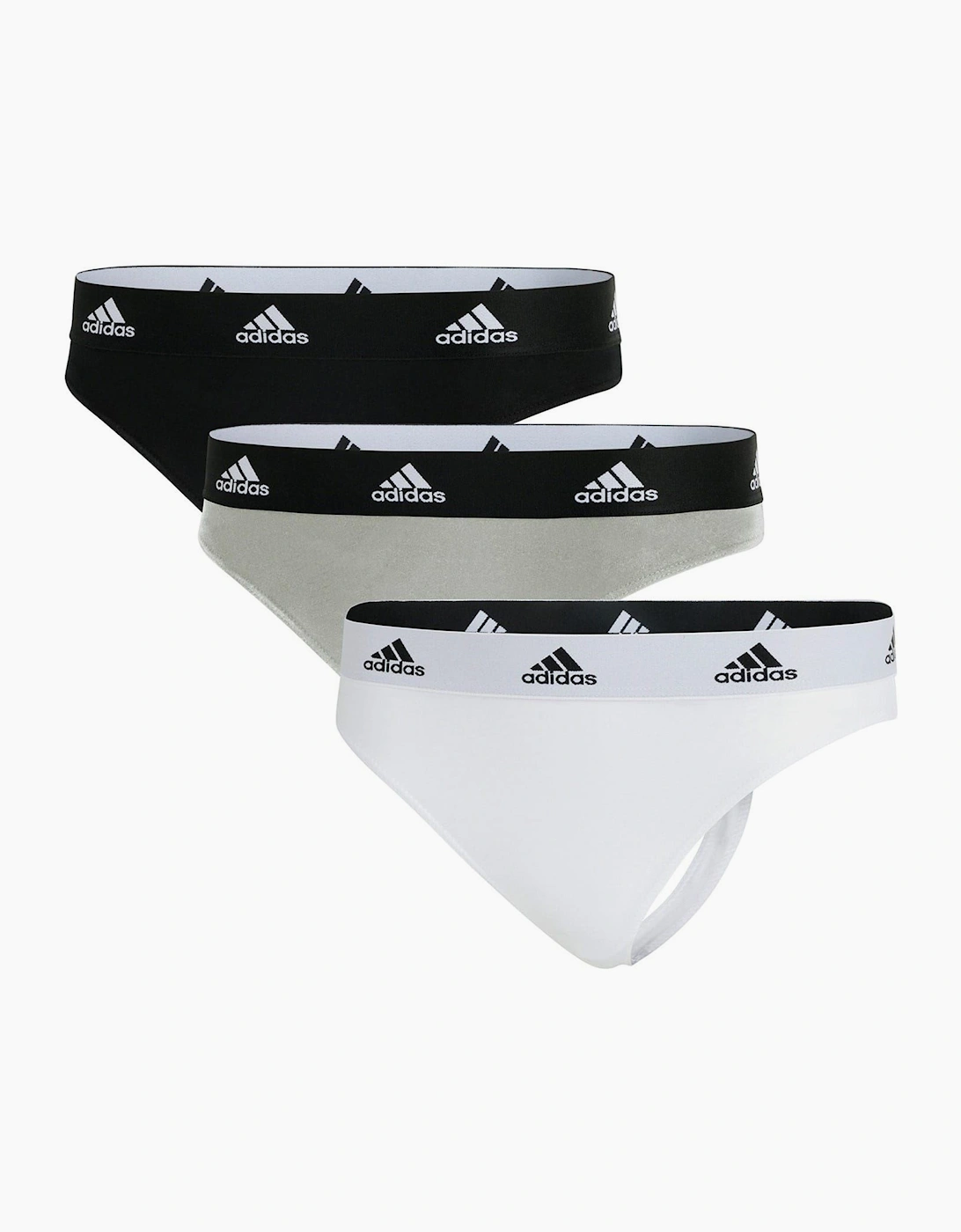 Adidas Women's Multi 3 Pack Thong - Size 18 2XL