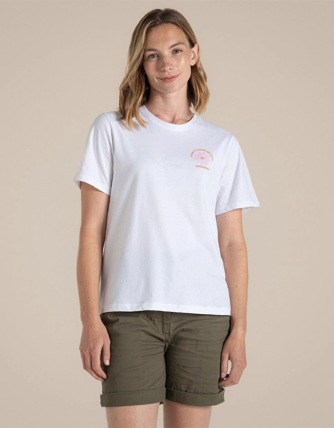 Craghoppers Craghoppers Women's Crag Malibo Short Sleeve Performance T-Shirt - White