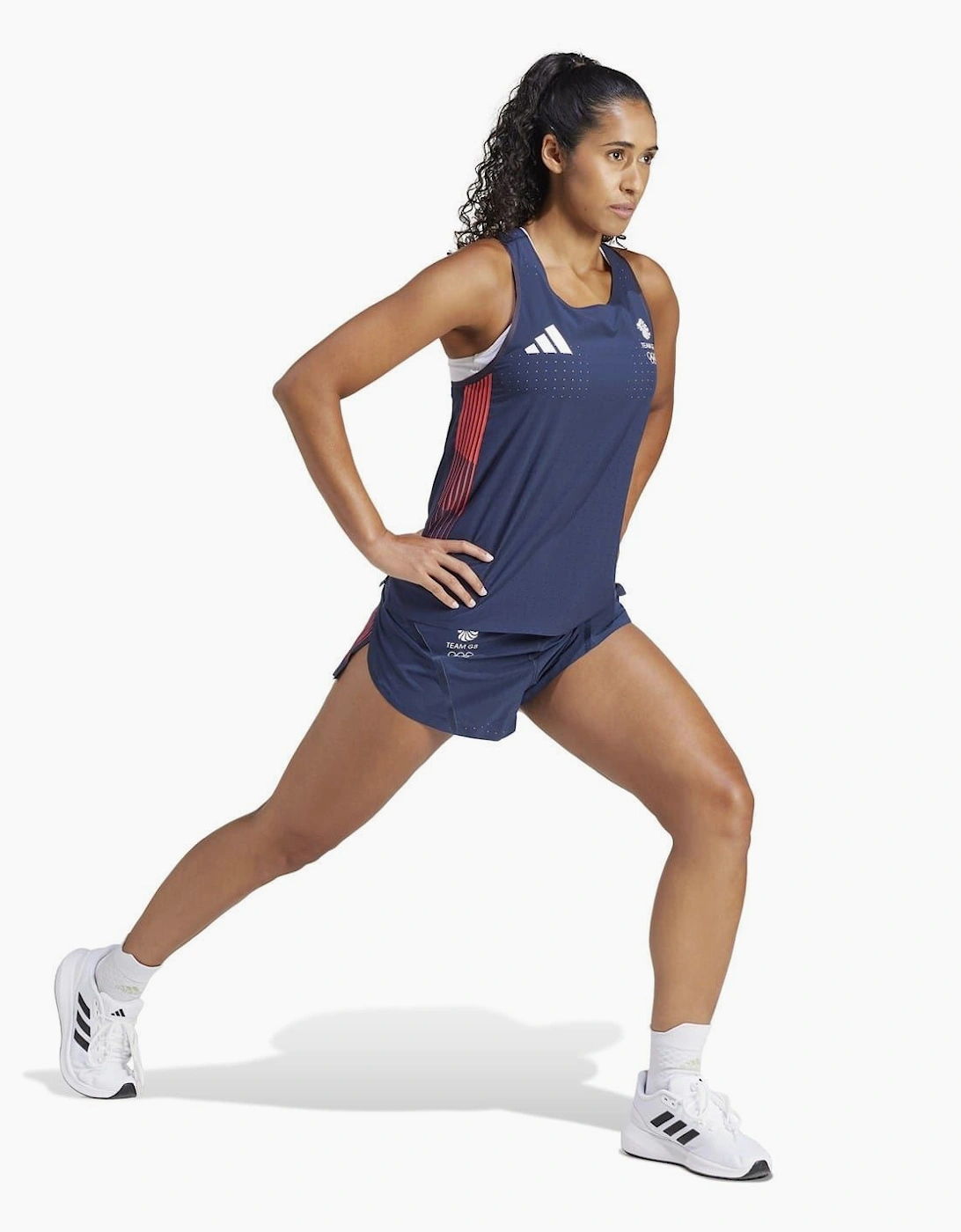 Womens Team Gb Adizero Running Tank Top