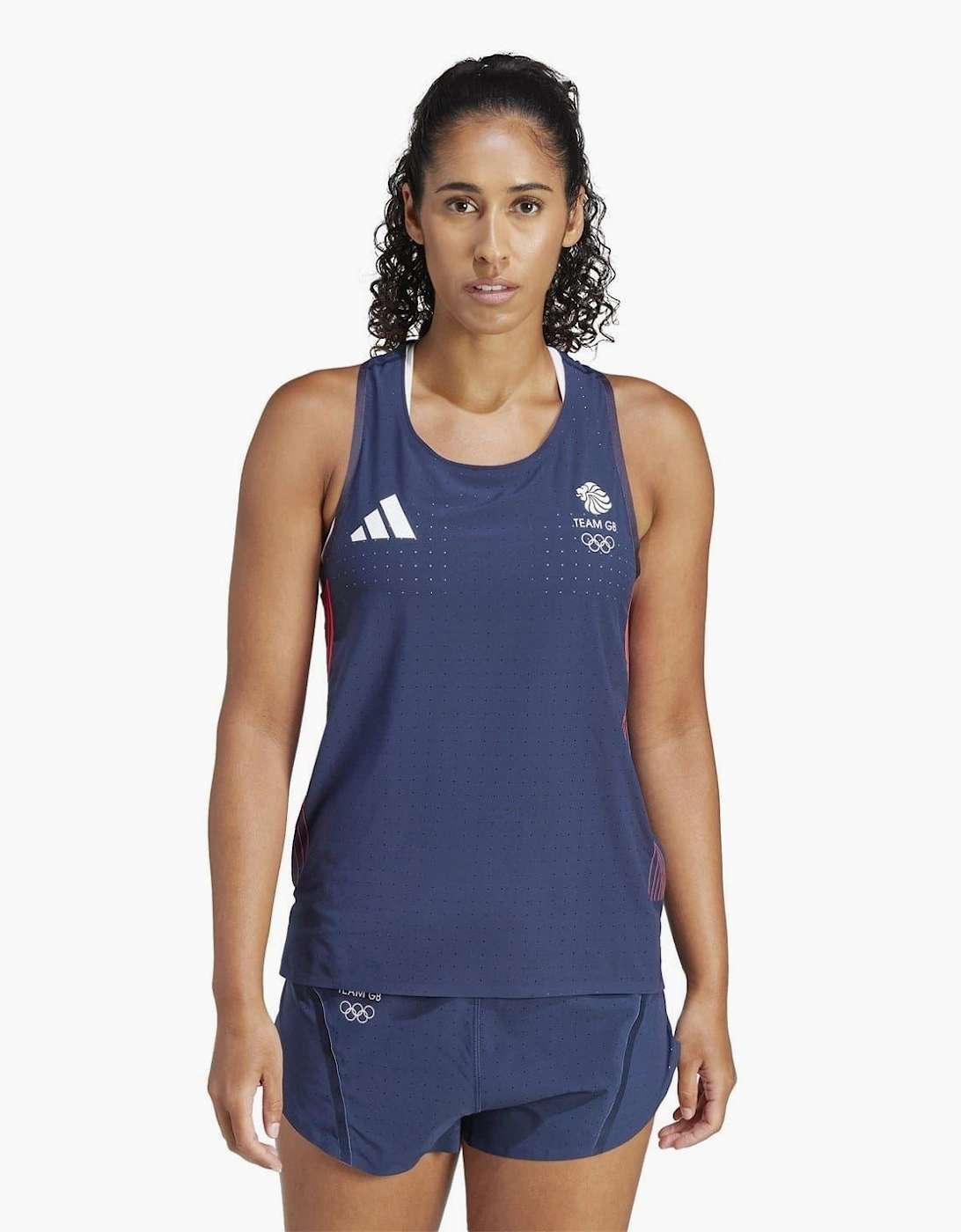 Womens Team Gb Adizero Running Tank Top