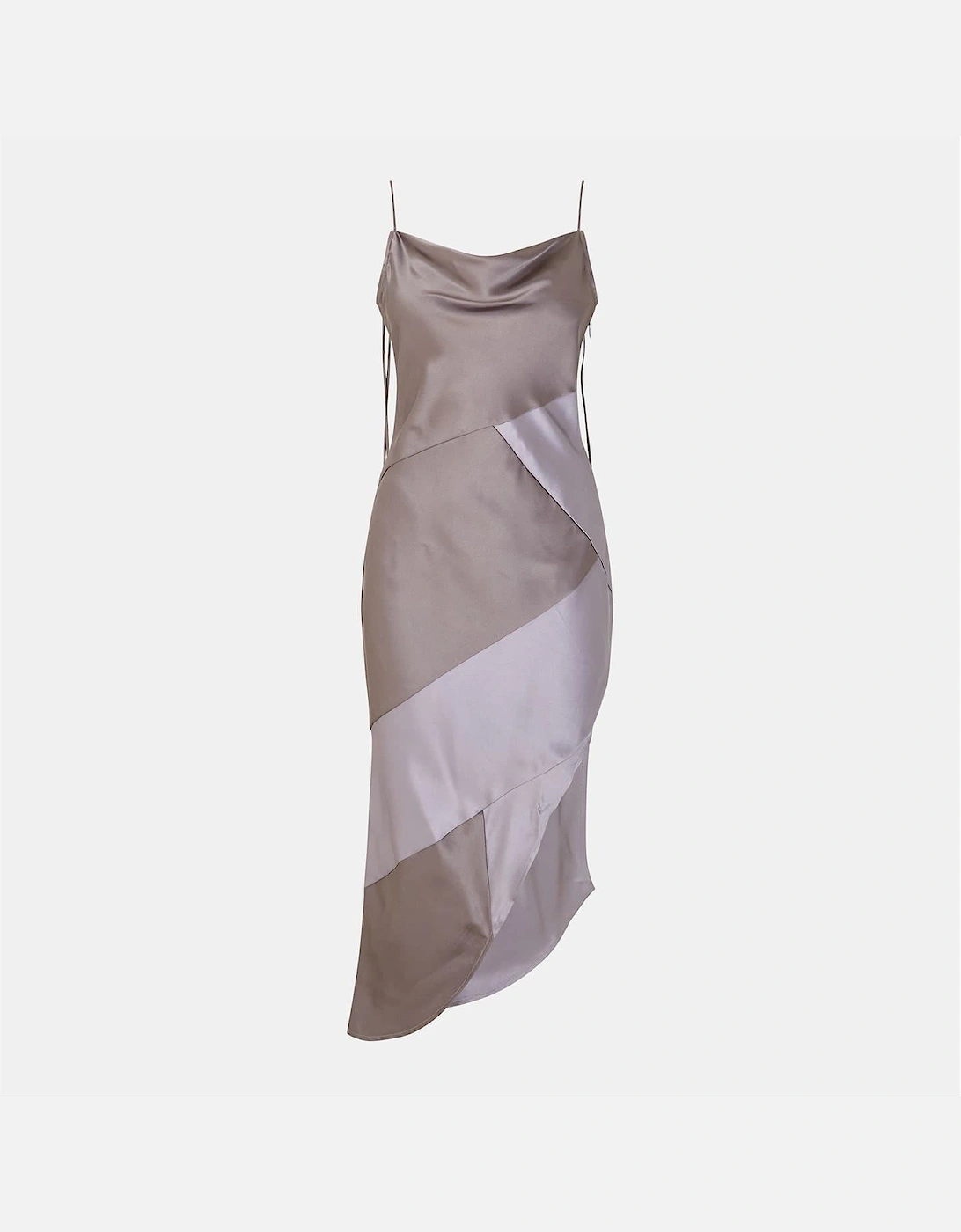 Amy Lynn Women's Grey San Cowl Neck Maxi Slip Dress - Size: 8