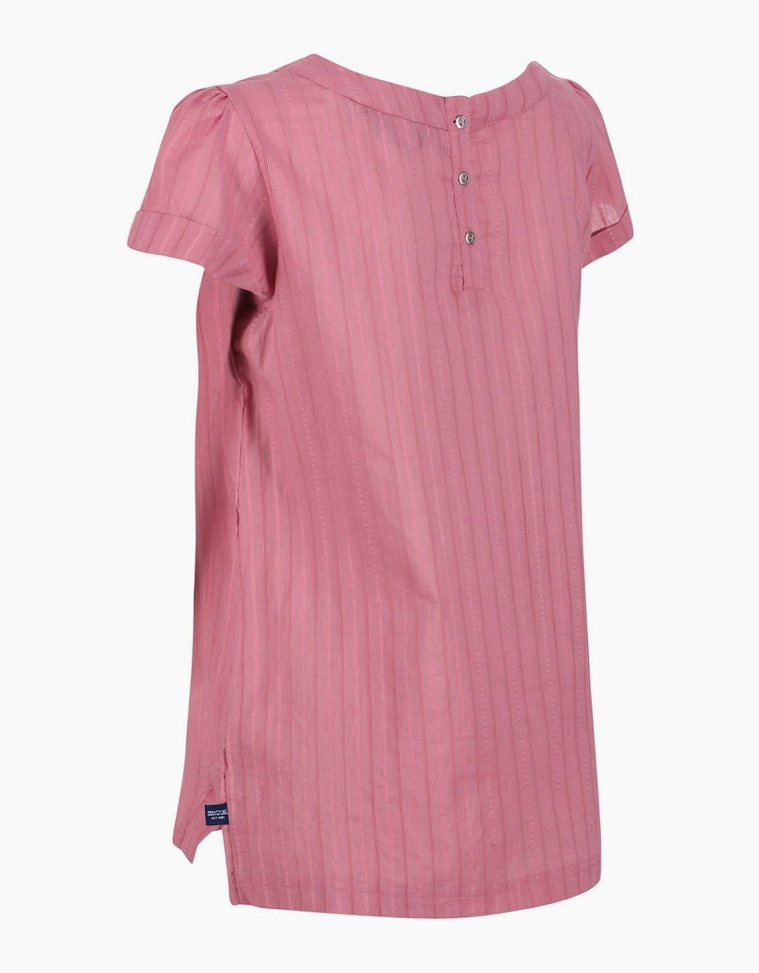 Crew Neck Short Sleeve Shell Blouse