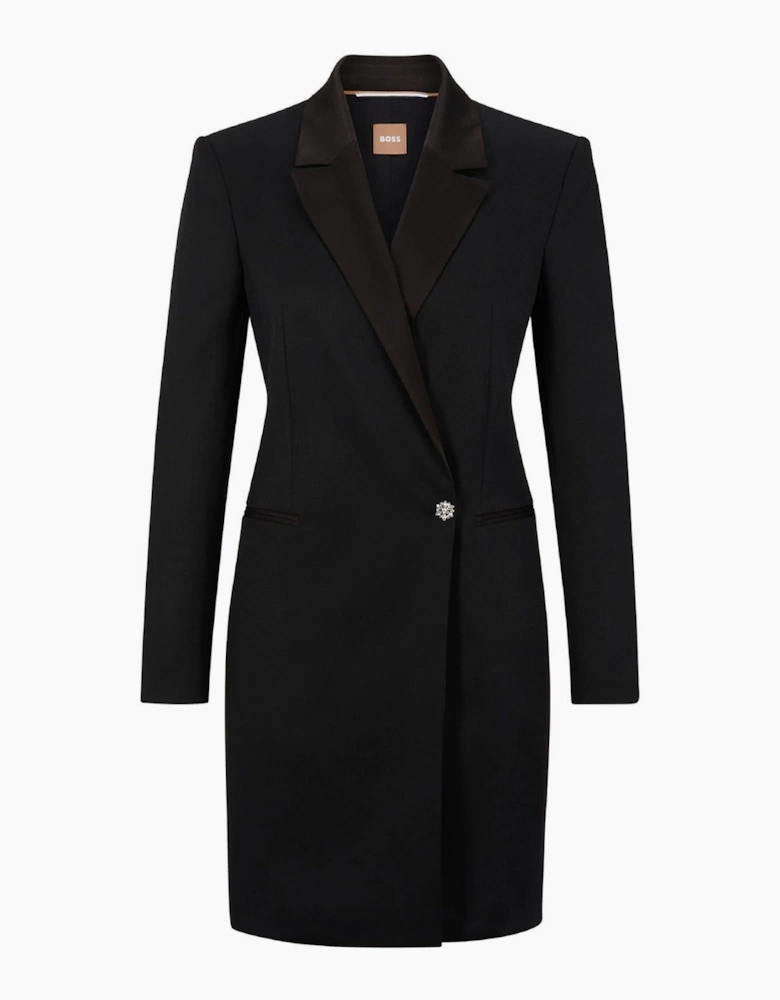 Dackea Solid Patterned Blazer