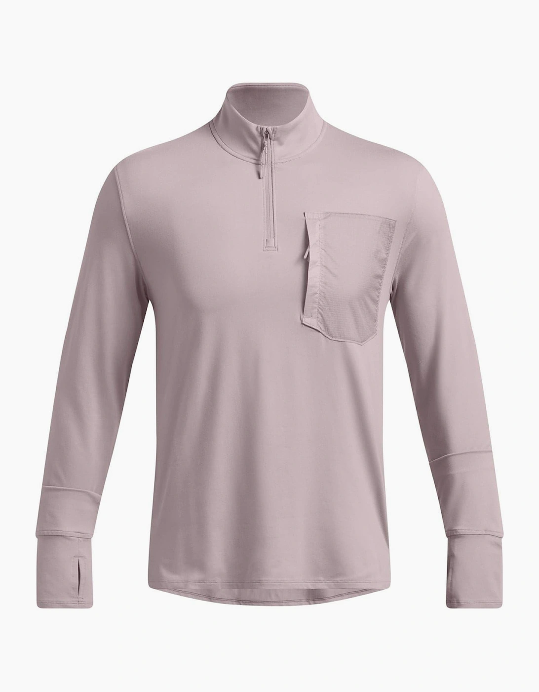 Trail Zip Neck Long Sleeve Thumb Hole T-Shirt, 7 of 6