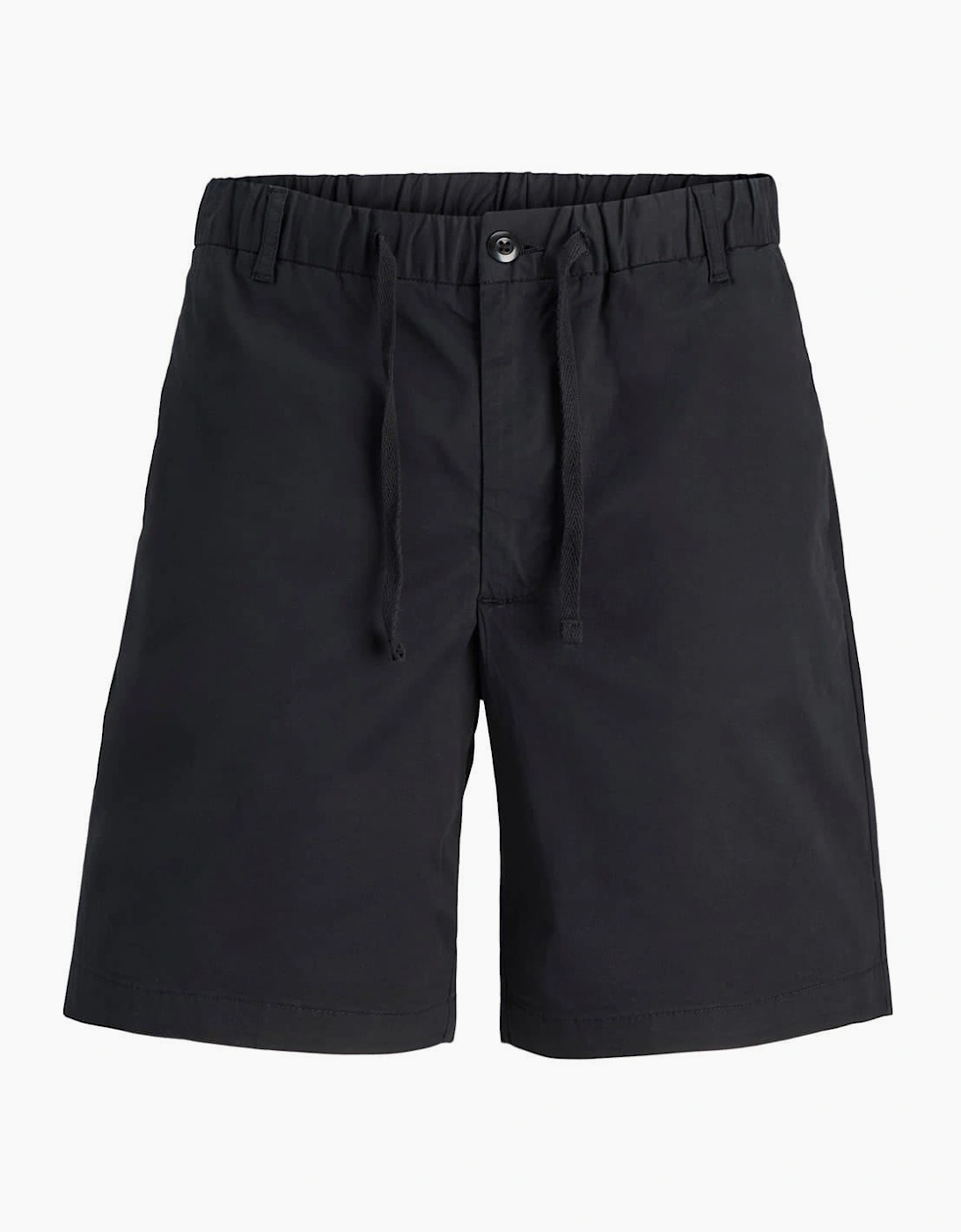 Jack & Jones Men's Black Solid Patterned Bermuda Shorts - Size: 44/32