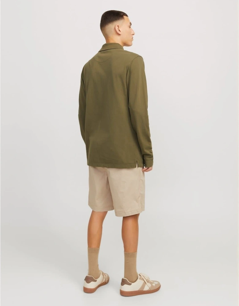 Solid Bermuda Chino Shorts