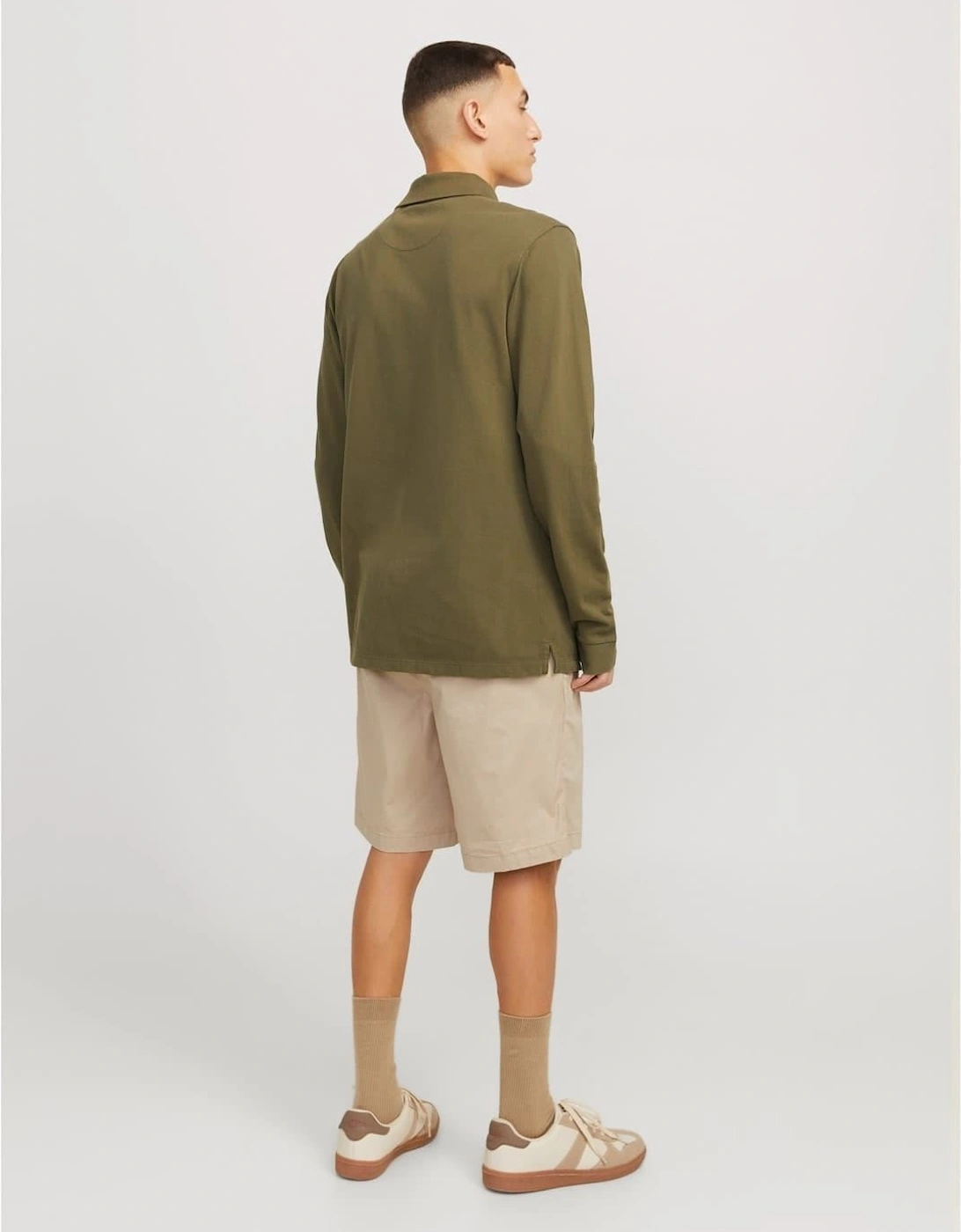 Solid Bermuda Chino Shorts