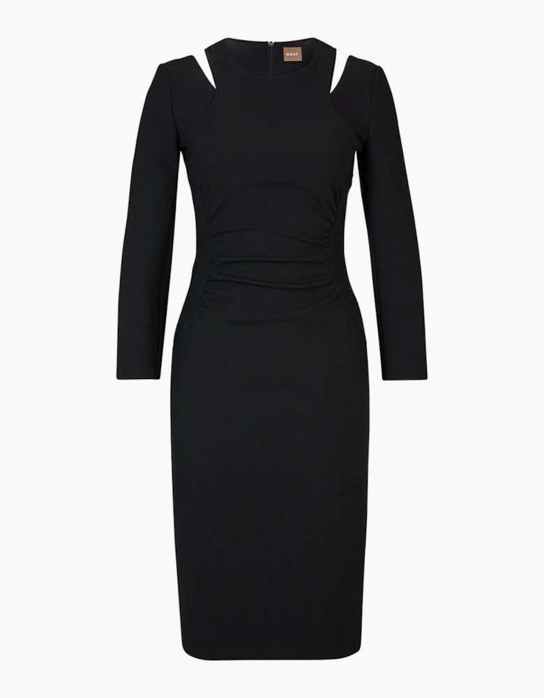 Dadeka Crew Neck Midi Bodycon Dress