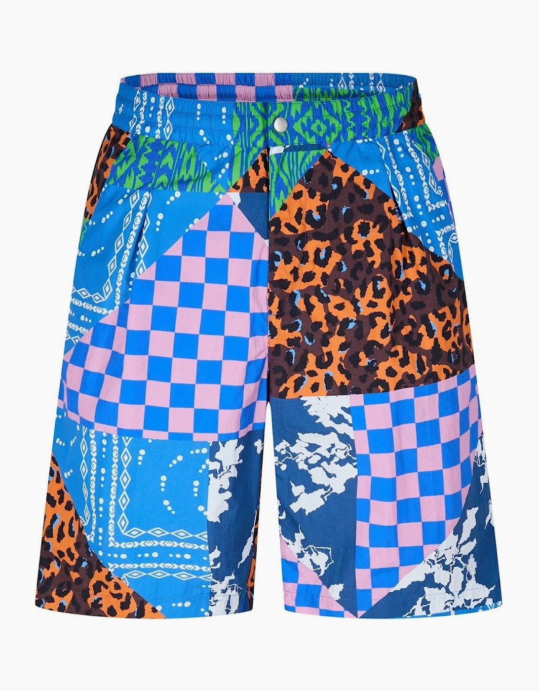 Patchwork Casual Shorts, 3 of 2
