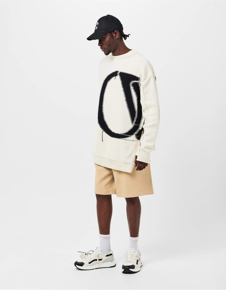 Solid Patterned Relaxed Fit Cargo Shorts