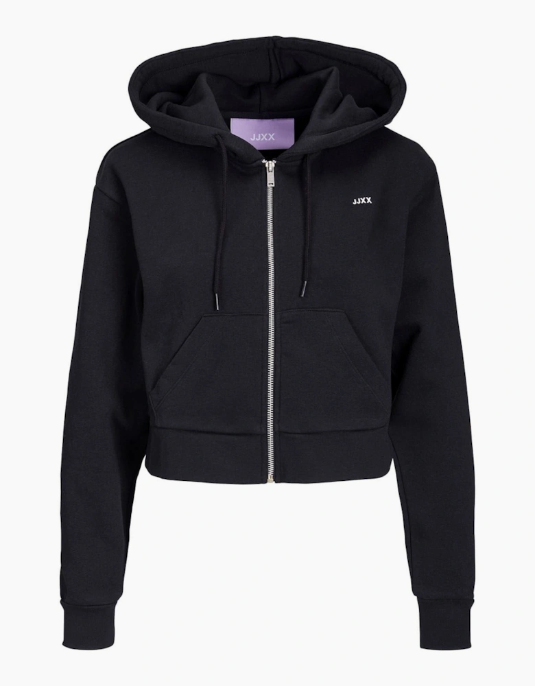 Abbie Hooded Ribbed Cuff Sweat Jacket