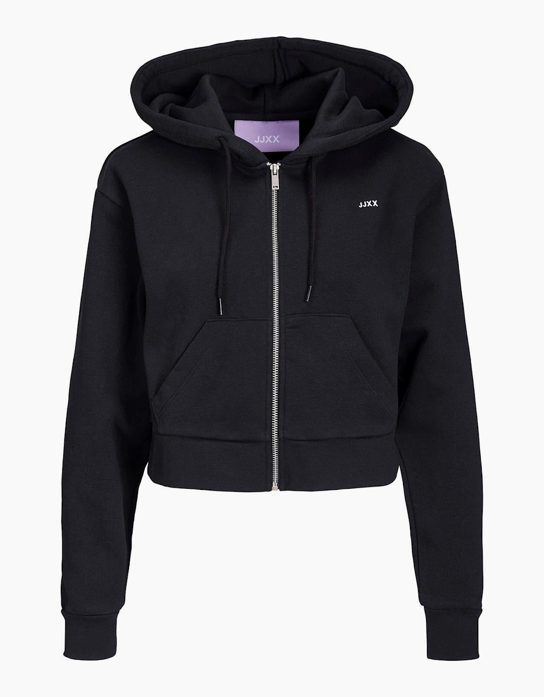 Abbie Hooded Ribbed Cuff Sweat Jacket, 2 of 1