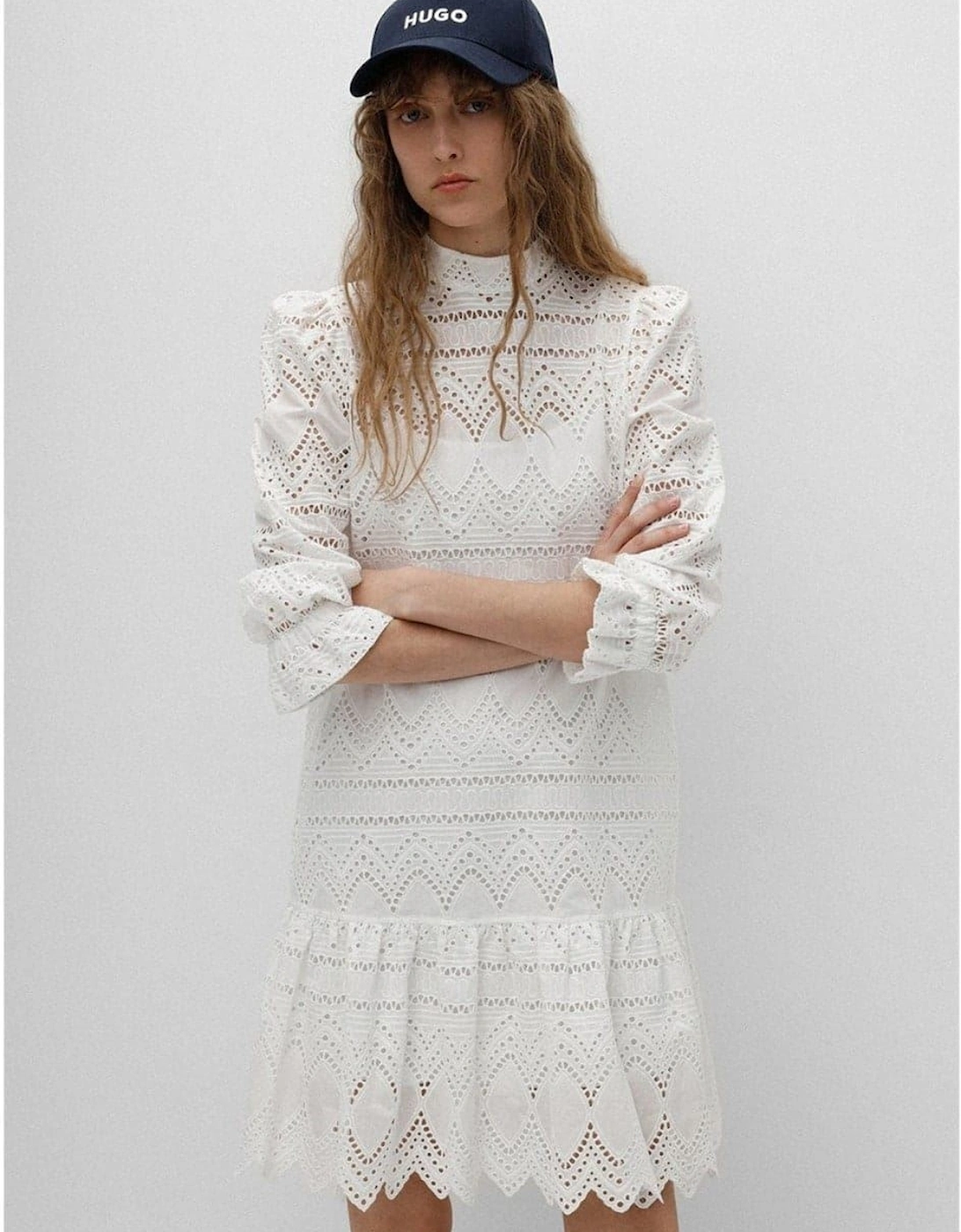 Kalina High Neck Midi Dress
