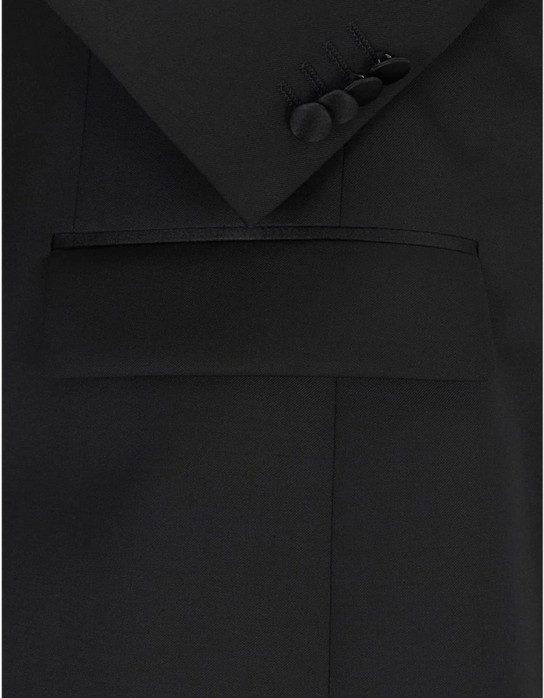 Halwood Notched Neck Long Suit Jacket