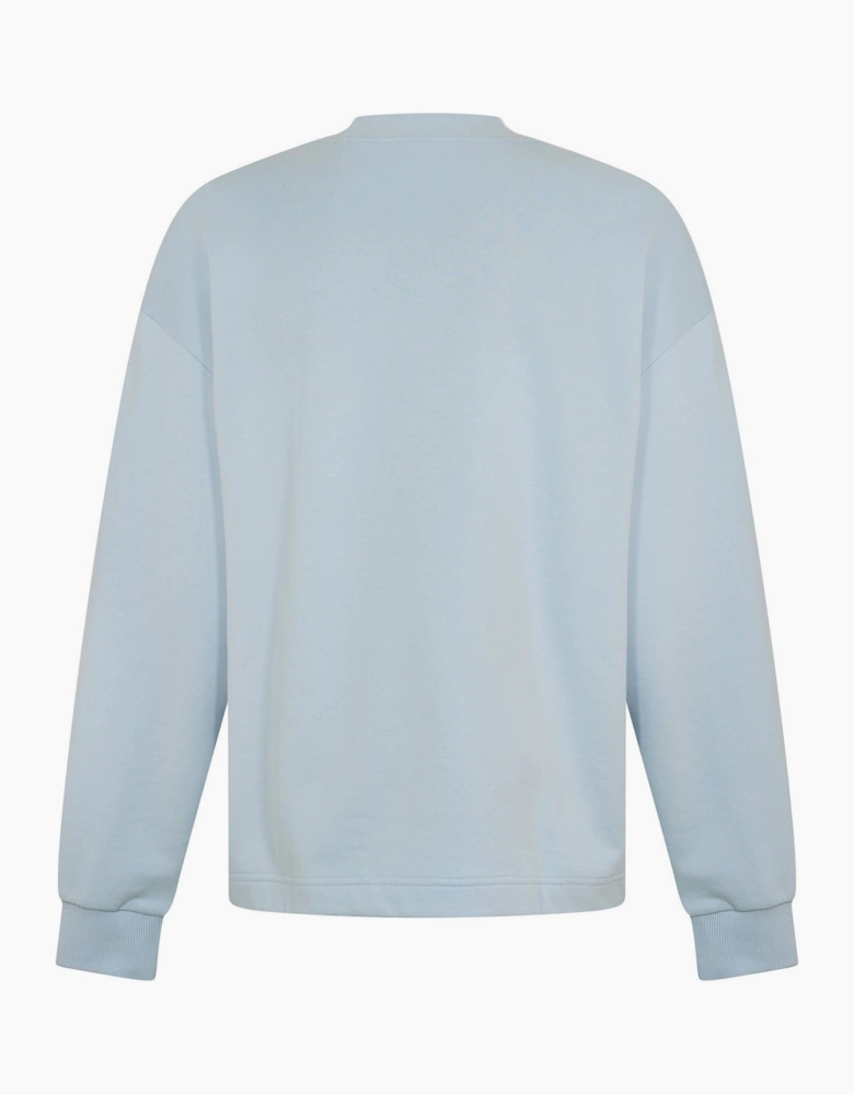 Cotton Relaxed Fit Crew Sweatshirt