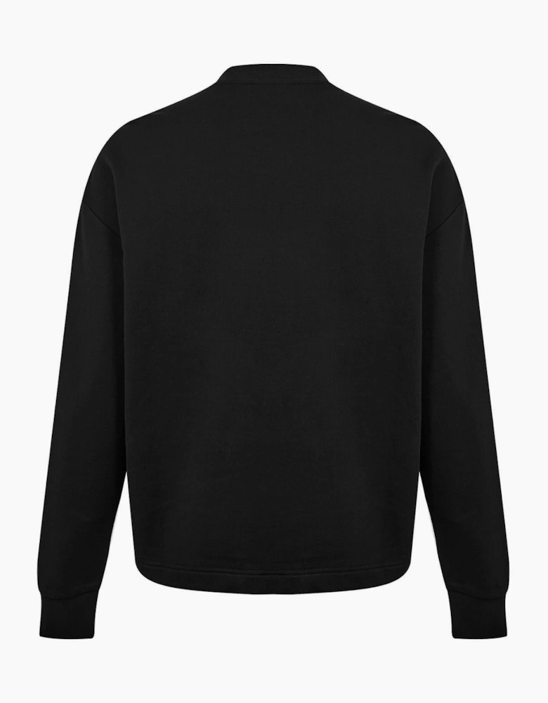 Cotton Relaxed Fit Crew Sweatshirt