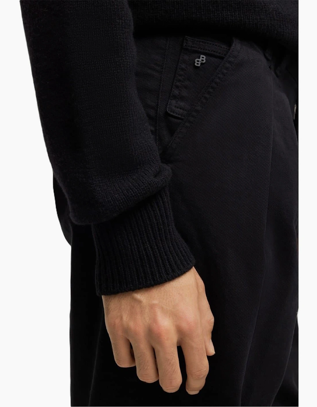 Tulsa Solid Patterned Straight Chinos