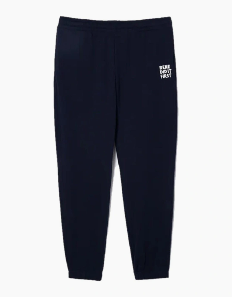 Xh0145 Crocodile Logo Solid Patterned Joggers