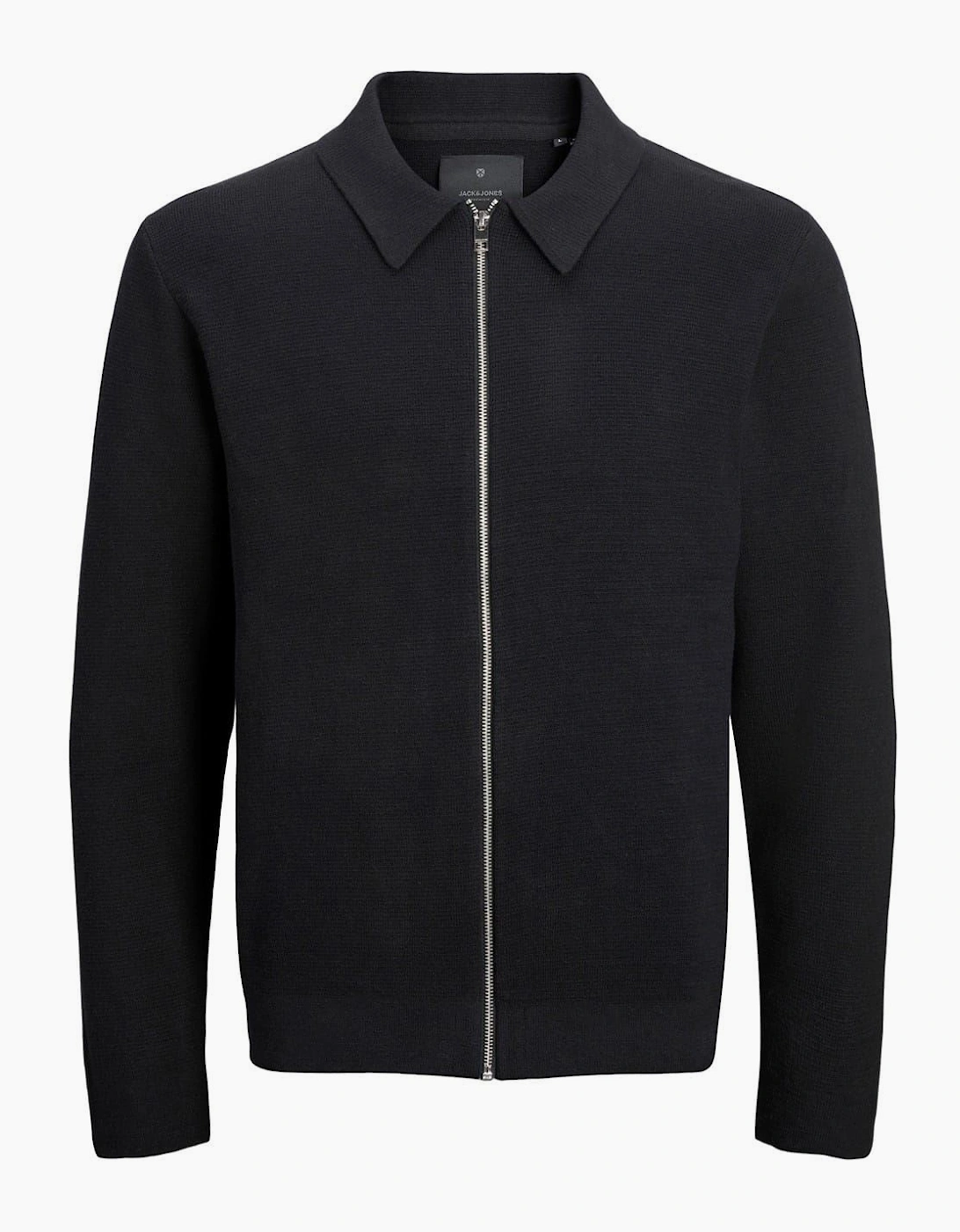 Stitch Knit Shirt Collar Jacket, 2 of 1