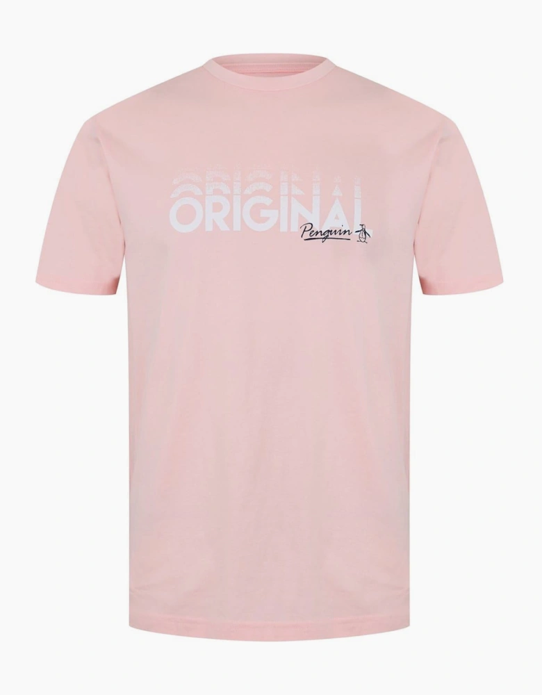 Penguin Lettering Crew Neck T-Shirt