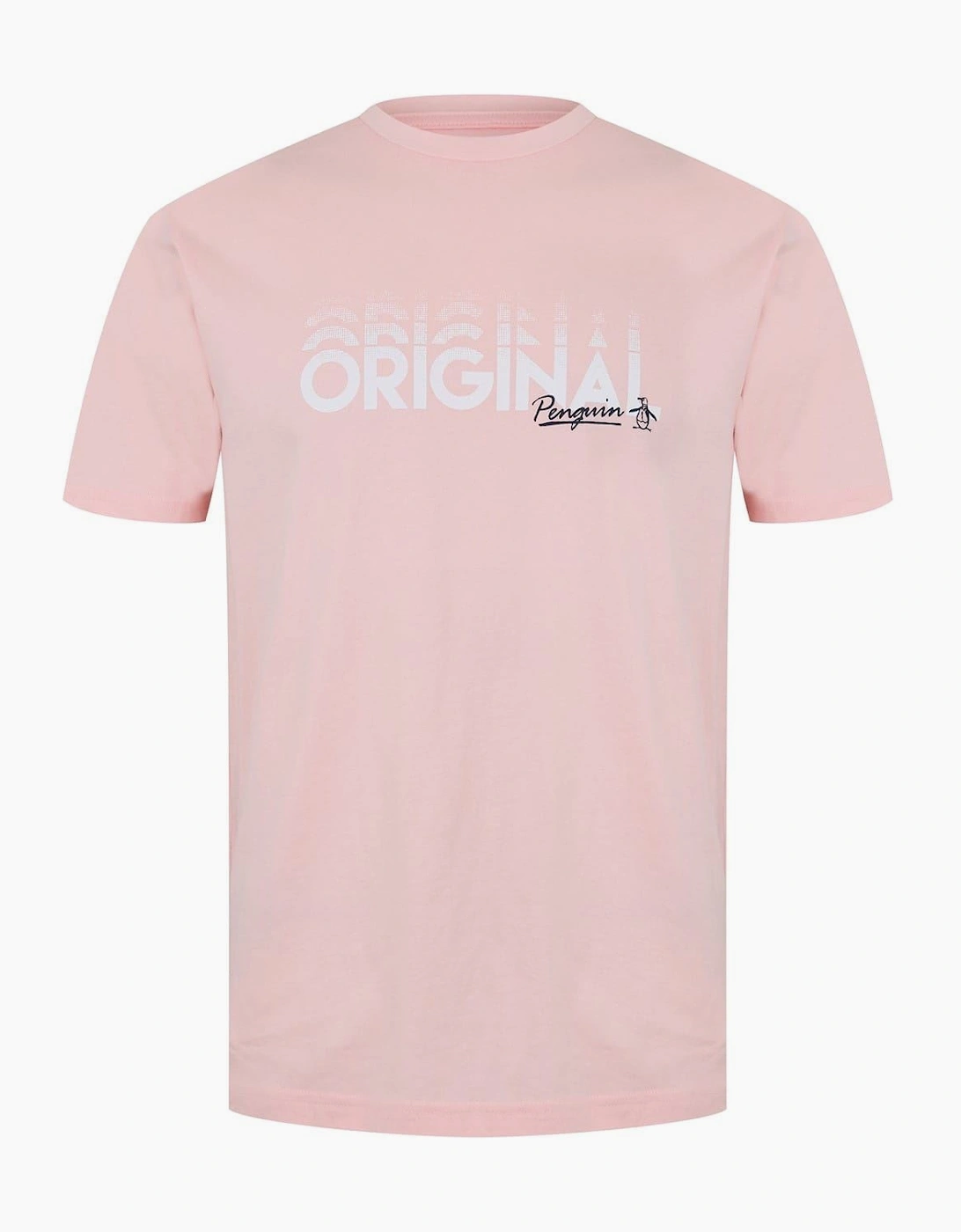 Penguin Lettering Crew Neck T-Shirt