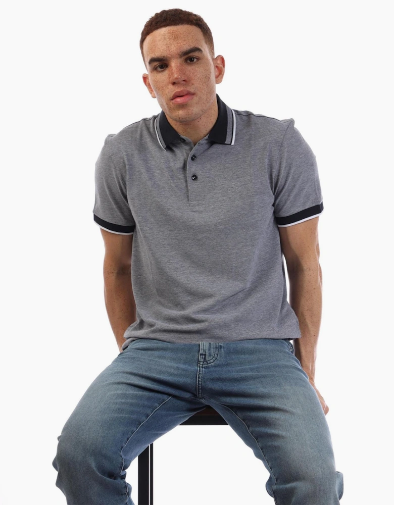 Collared Neck Button Placket Polo Shirt