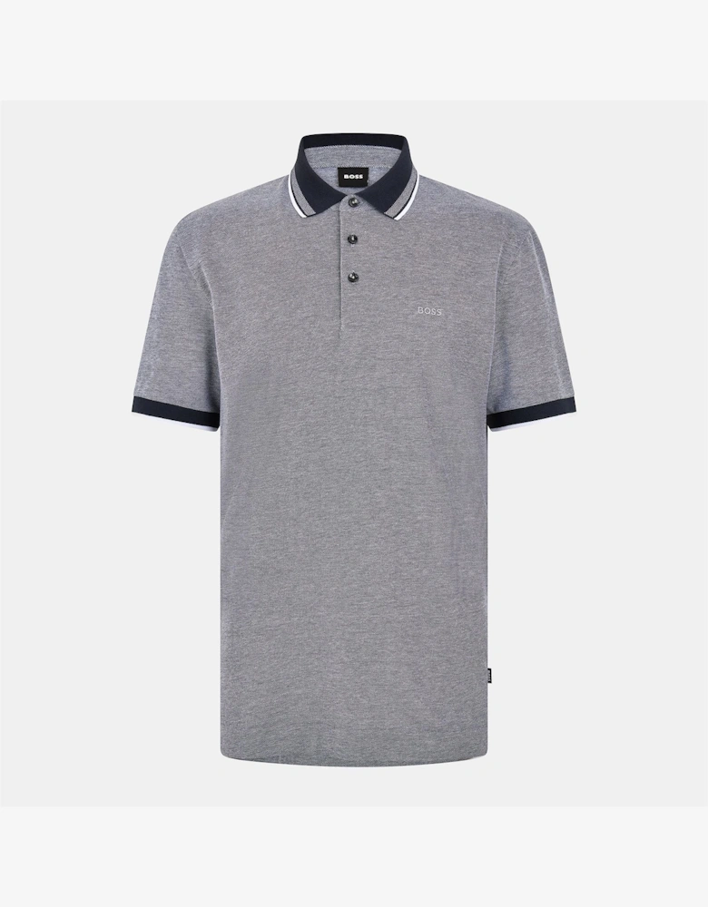 Collared Neck Button Placket Polo Shirt