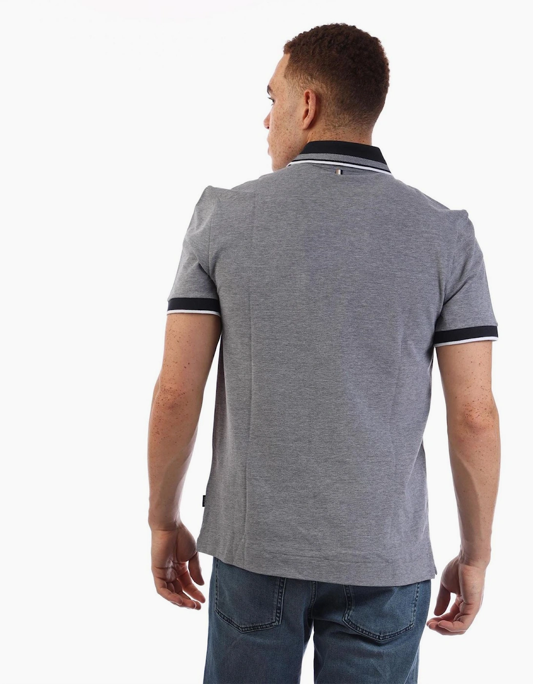 Collared Neck Button Placket Polo Shirt