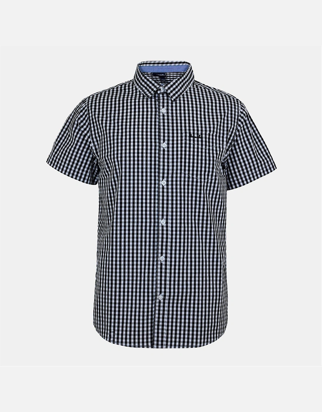 Bench Men's Black/Multi Shirt Ss Esher - Size: Regular/36