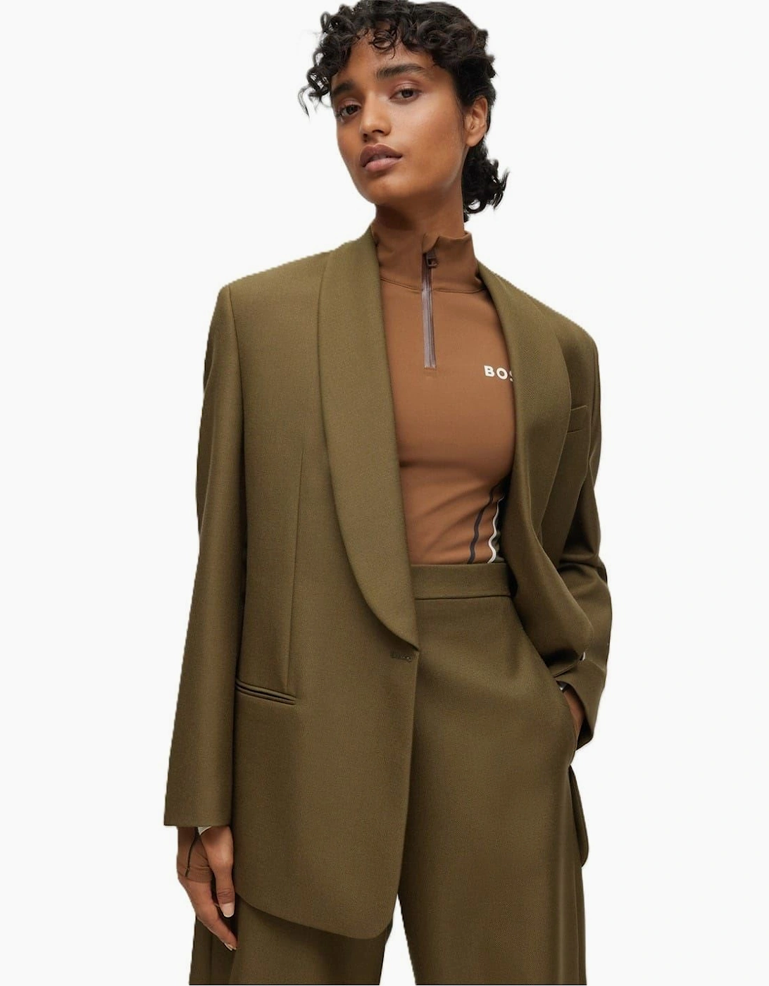 Jigago Alica Solid Patterned Blazer