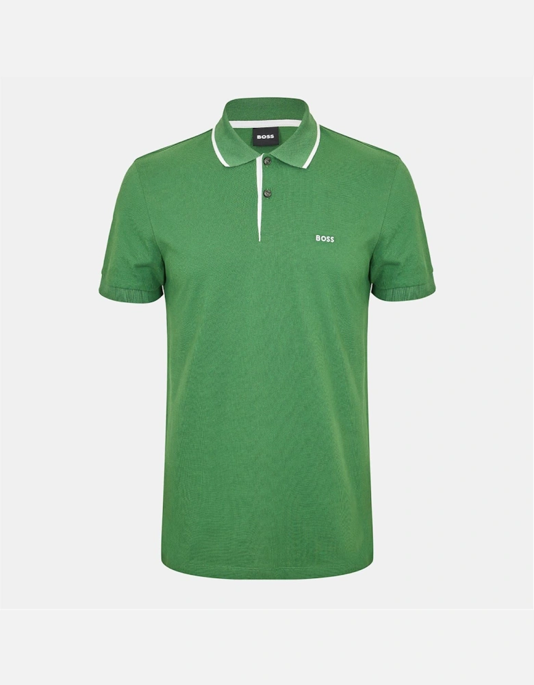 Collared Neck Short Sleeve Polo Shirt