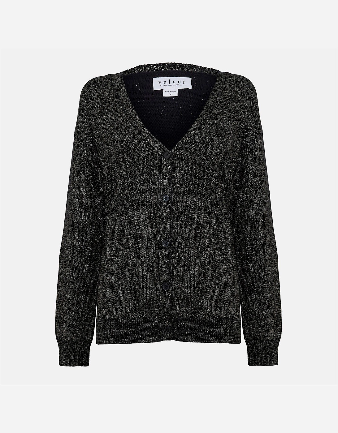 V-Neck Relaxed Fit Cardigan