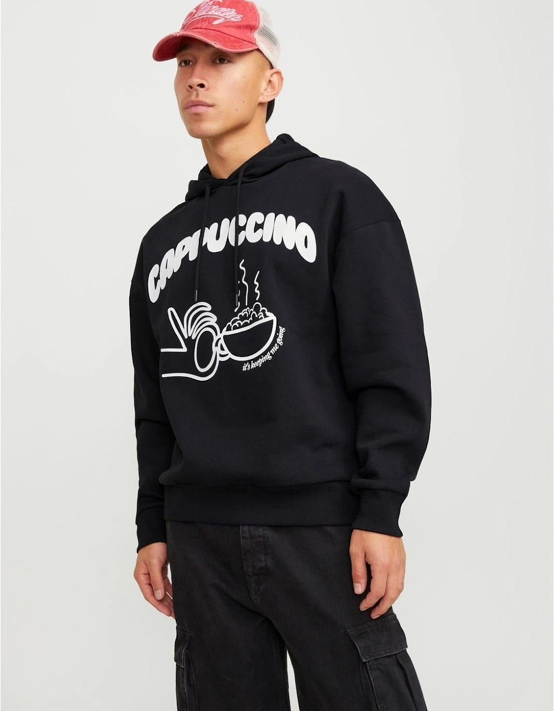 Oversize Fit Hooded Sweatshirt, 2 of 1